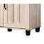 Armoire à chaussures 3 portes en chêne gris Dusty, 45 po, 6 tablettes réglables, armoire fonctionnelle avec tablettes et structure