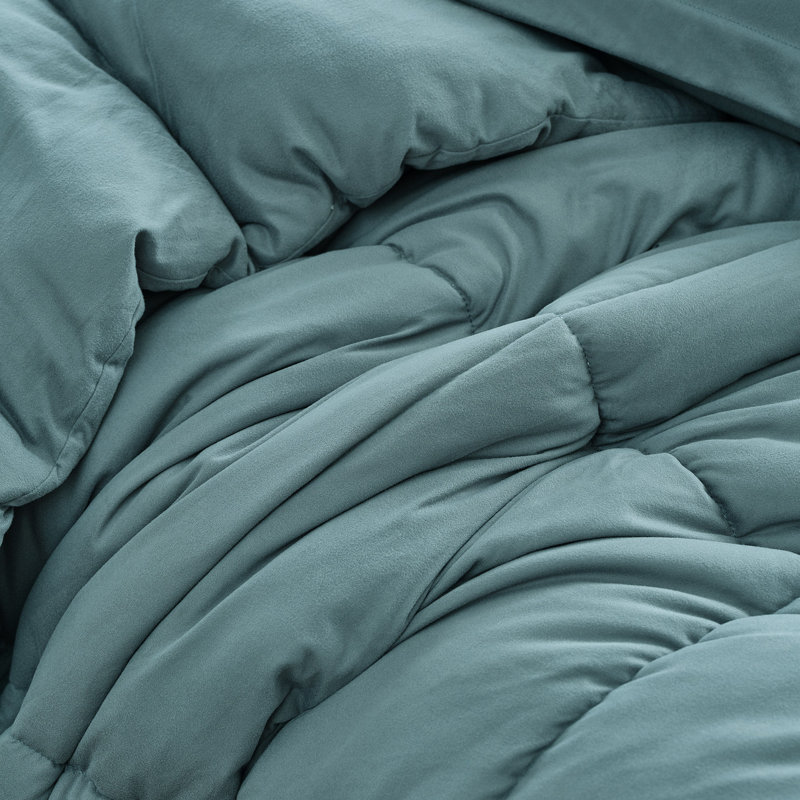 843249116688, King Comforter + 2 King Shams, Green