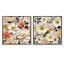 Trond - Ensemble de 2 collages floraux carrés-101848267-101848266