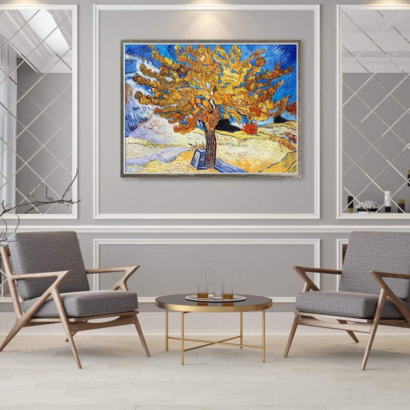 Le mûrier, Silhouette flottante champagne encadrée