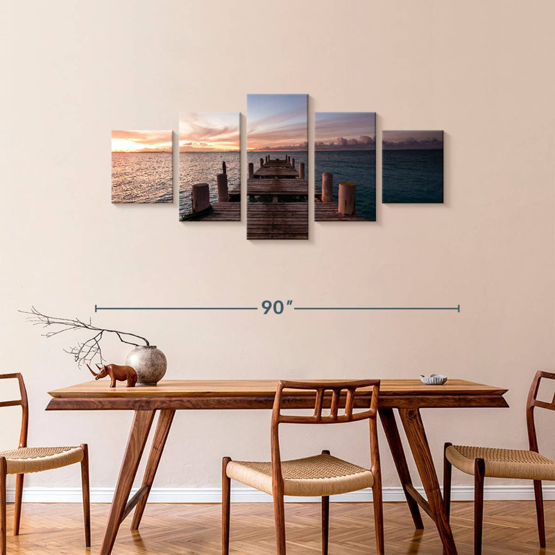 Grace Bay Dock, 36" H x 80" W