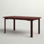 Ponce Rectangular Acacia Outdoor Coffee Table With Umbrella Hole , 47'' in. W 23.5'' in. D