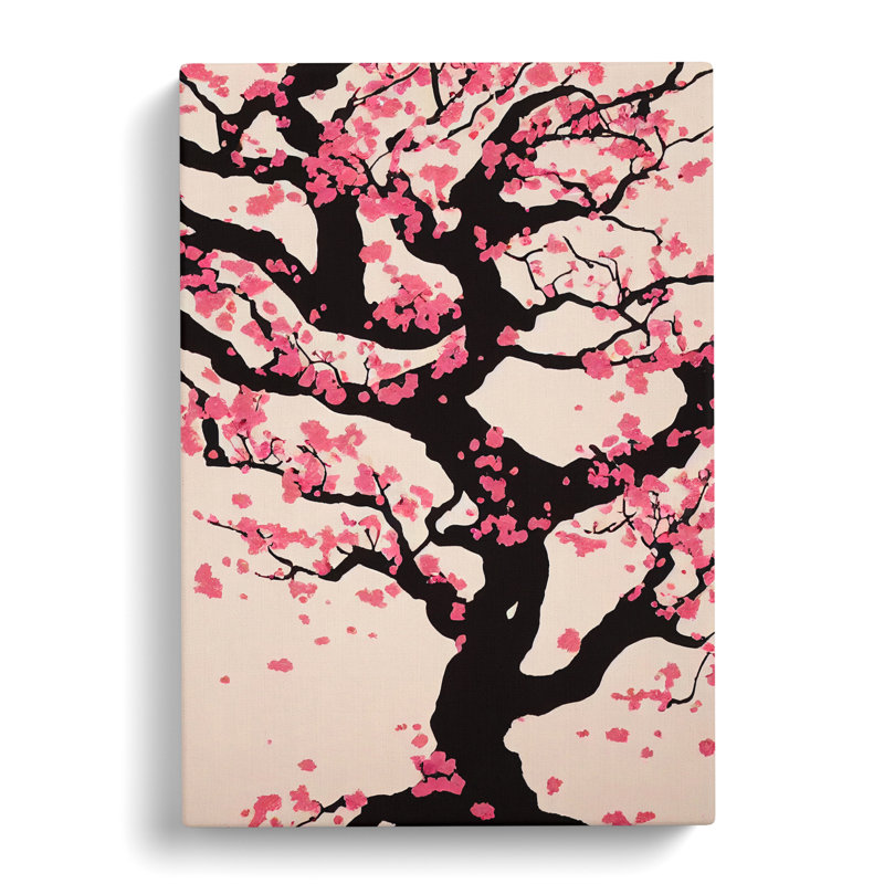 Cherry Blossom Tree - Wrapped Canvas, 60cm H x 40cm W x 3cm D
