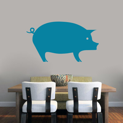Décalcomanie murale porc