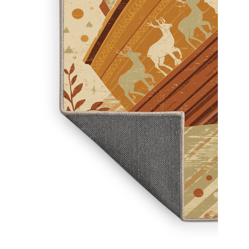 Tapis brun doux et moelleux au look rustique Pitkin Country, 3 X 5