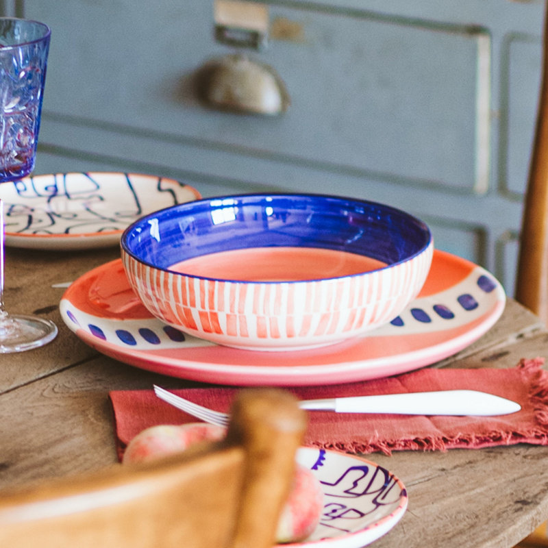Moda Handmade Hard Ceramic Dinner Plate