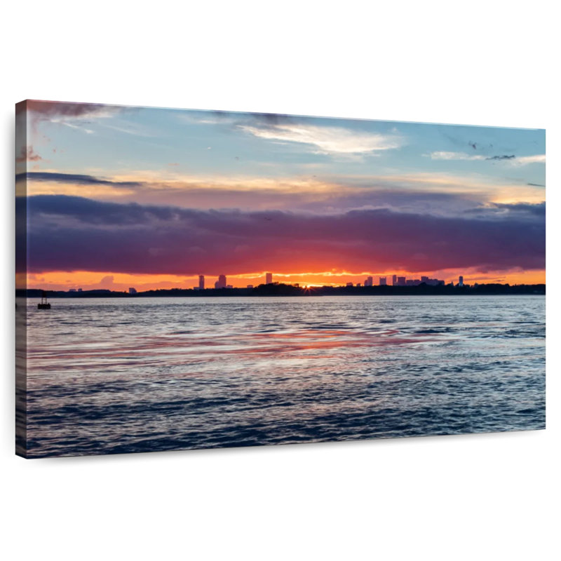 Gillard Boston Sunset, 8" H x 12" W
