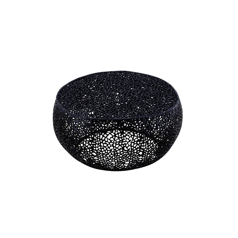 Table basse ronde, table basse cylindrique, Noir, noir, noir, noir