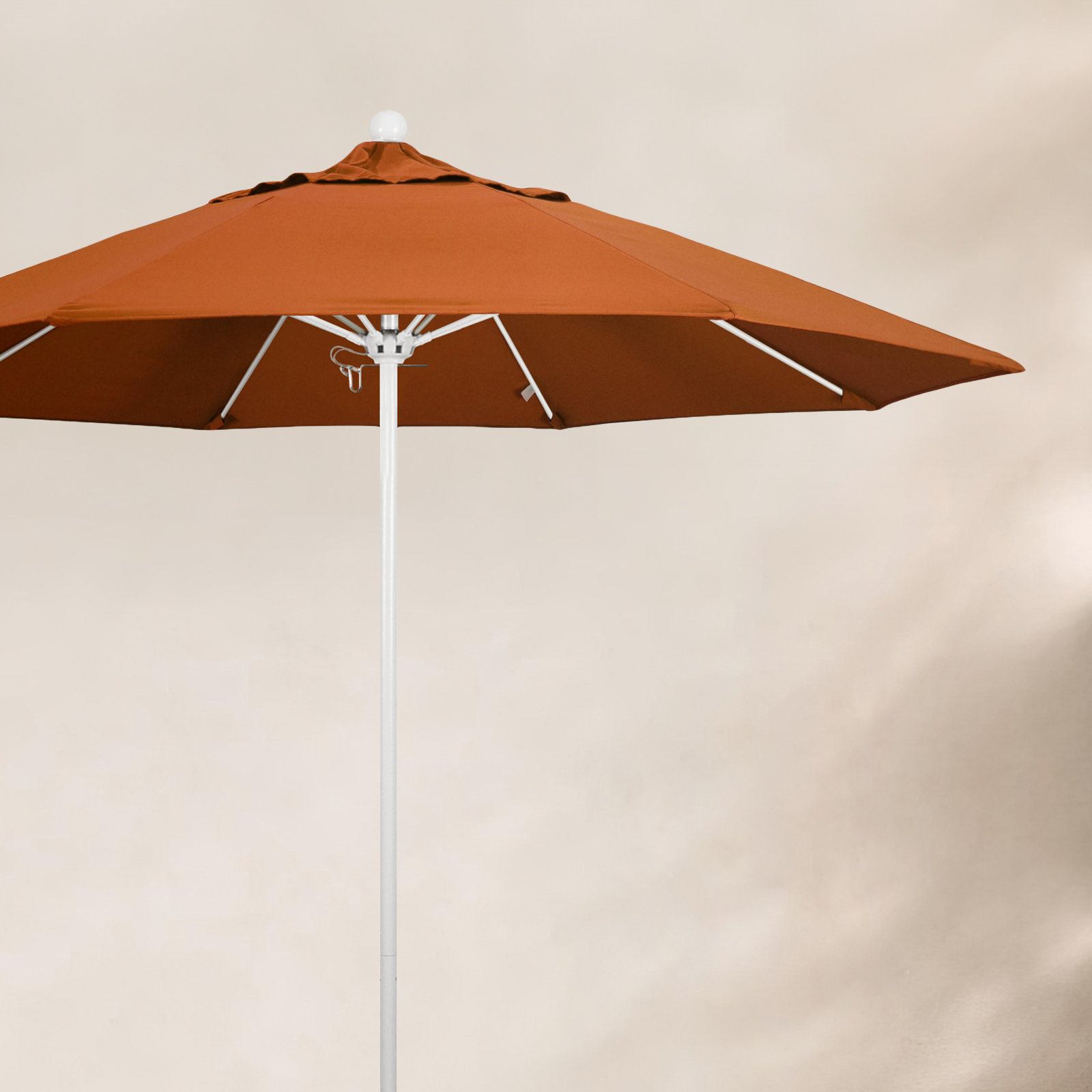 Maria 9' Sunbrella® Umbrella, White, Canvas Tuscan Sunbrella® Canvas