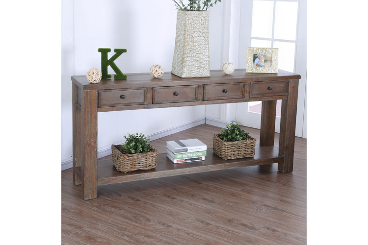 Rentz 64" Solid Wood Console Table