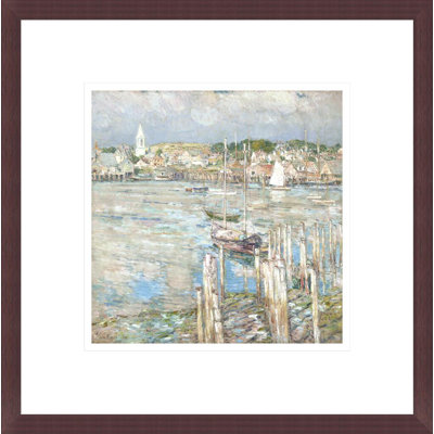 «Gloucester» par Childe Hassam - impression giclée encadrée