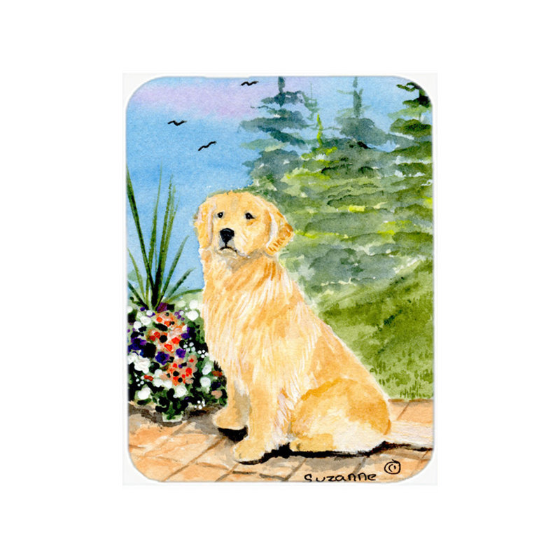 East Urban Home Golden Retriever Glass Cutting Board