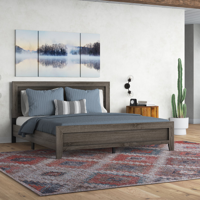 Anastasia Low Profile Standard Bed, Brownish Gray, California King