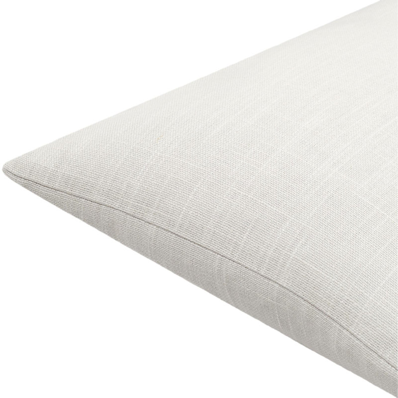 Coussin rectangulaire 100% coton Laurette, Ivoire, Polyester/ Bourre en polyester