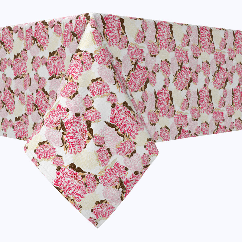 Floral 232 Cotton Tablecloths, 84" x 52"