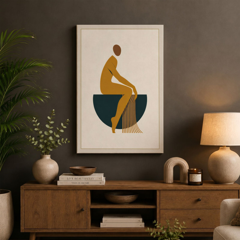 Print, 24x16 - 61.0 x 40.6 cm, Teal Border