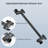 Shower Head, 10 Inch High Pressure Rainfall Shower Head/Handheld Shower Combo With 11 Inch Extension Arm, 6 Settings Adjustable Anti-Leak Shower Head With Holder/Hose, Height/Angle Adjustable-124897608