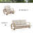 Patio Aluminum / Pe Wicker Club Chairs And Loveseat