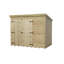 Shiplap Pent 9 ft. W x 3 ft. D Wooden Tongue & Groove Garden Shed