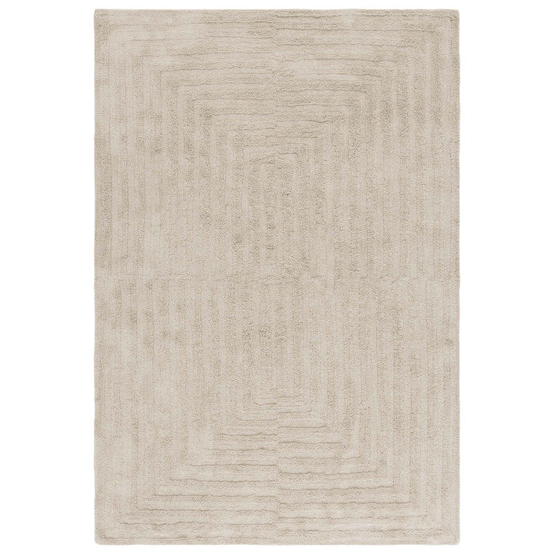 Easy Care 208 Hand Tufted Recycled Cotton Machine Washable Geometric Indoor Use Only Rug, Rectangle 6' x 9'