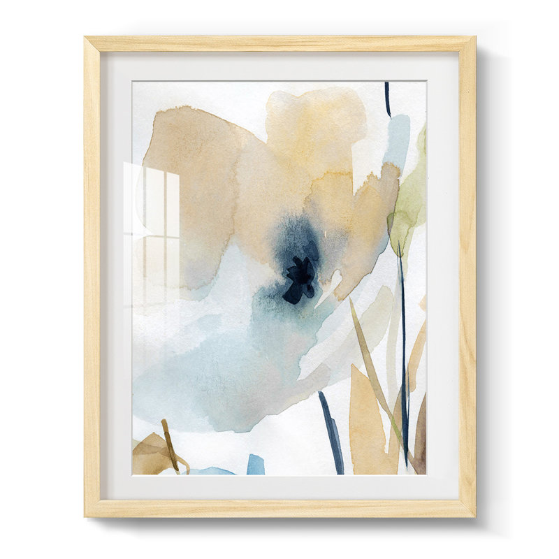 «Chinoiserie 2 Tan II», reproduction encadrée, Blanc, Papier encadré naturel