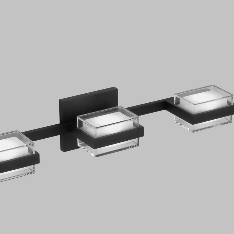 Kamden 3 - Light LED Vanity Light, Nightshade Black