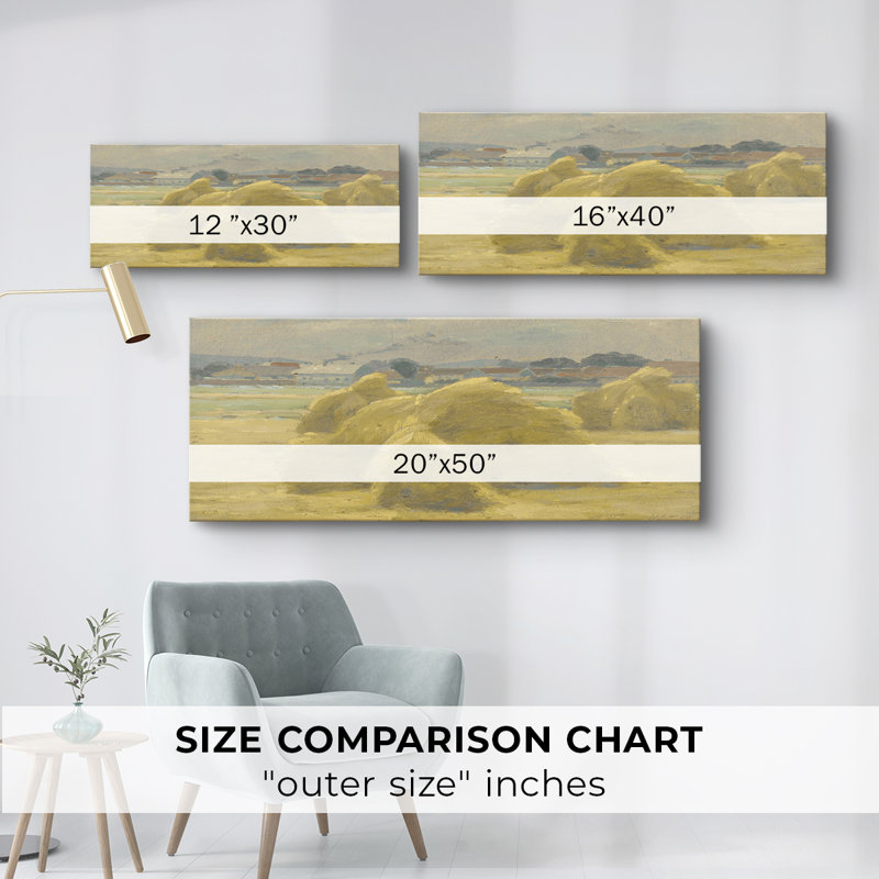 Série paysage - CM - Toile tendue avec châssis - Prêt à accrocher, H 12 po x l 30 po