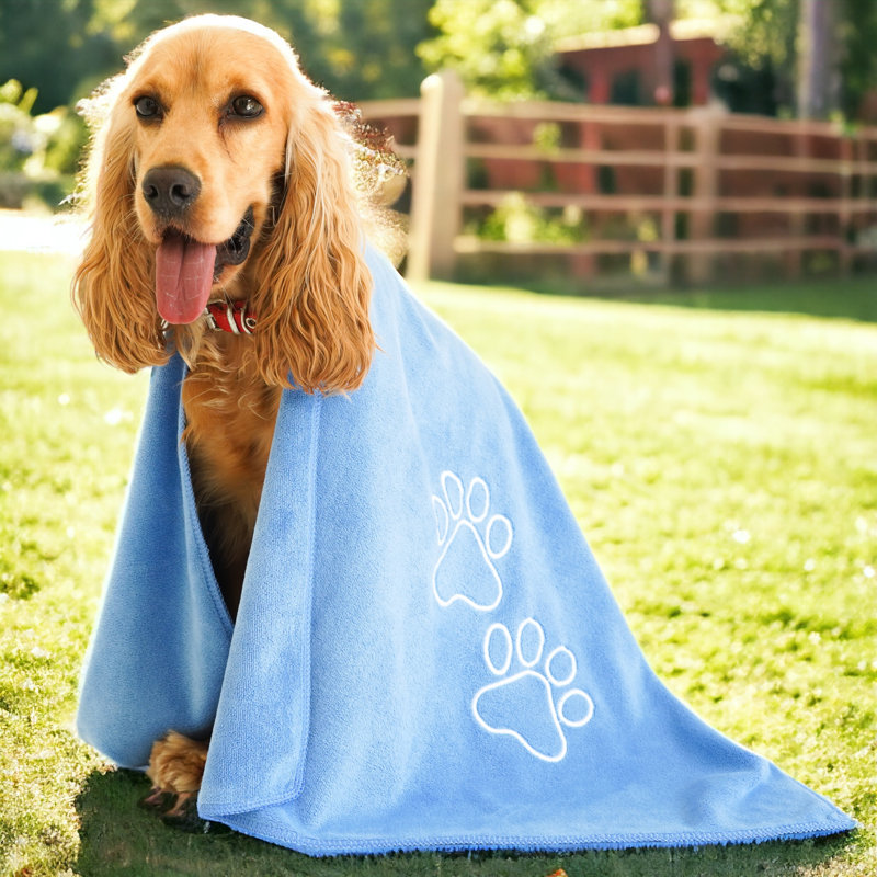 Serviette pour animal inconditionnel Love Premium (bleu), Bleu