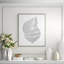 Silver Leafed Shell 2' Framed Graphic Art Print on Glass