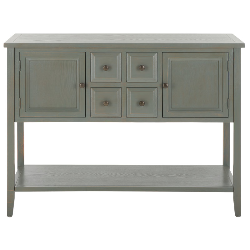 Sadie 45.7 " W Solid Wood Top Console Table, French Gray