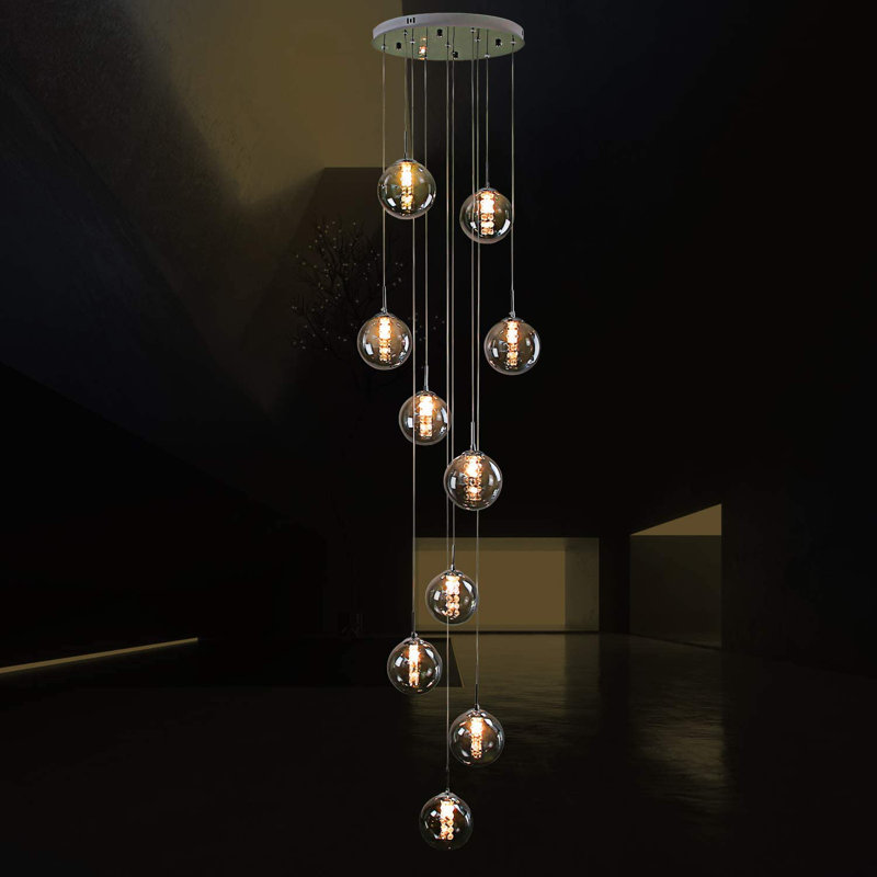 Amice 10 - Light Cluster Pendant, Grey