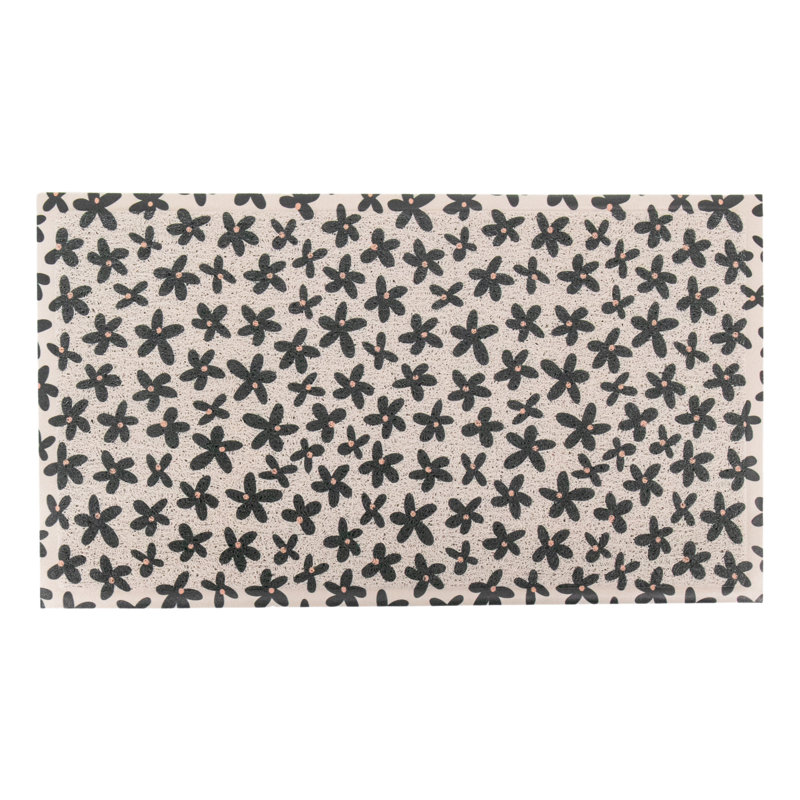 Murathan Non-Slip Floral Doormat