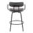 Swivel Upholstered Counter Stool with Metal Frame-86711706