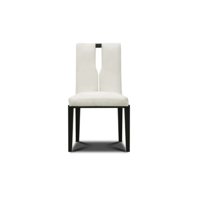 Flute Leather Dining Chair