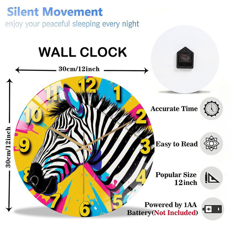 Horloge murale 12 po