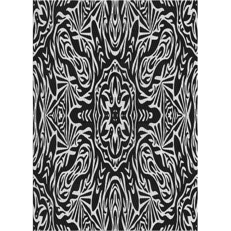 Tapis gris/brun tissé à la machine, Tapis de couloir 2 pi x 5 pi