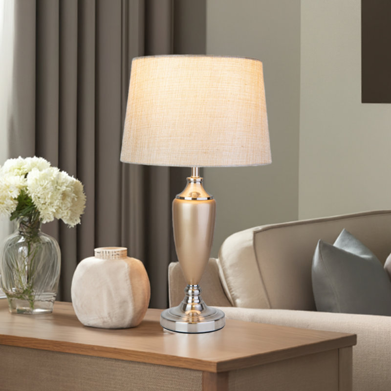 Zellner 53Cm Classic Gold silver Table Lamp