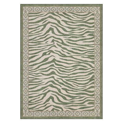 Area Rug Washable Rug Vintage Non Slip Rug Foldable Stain Resistant Boho Carpet for Bedroom Home Office Kids Room