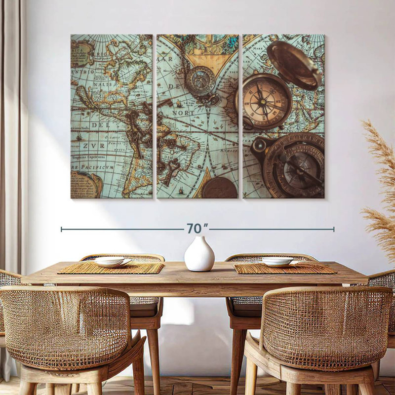 Aletra Maps, 42" H x 65" W