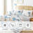 Coastal Quilt Set 3 Pieces - Bedding Lightweight Ocean Print Quilt With Two Pillowcases-117045401-117320998