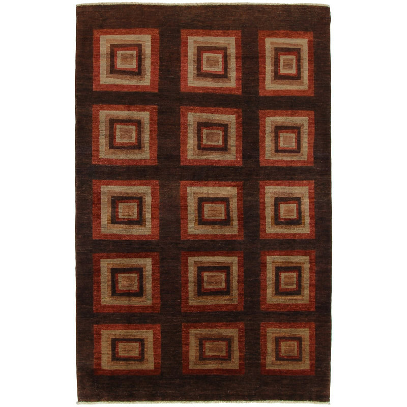 Geometric Wool Hand Woven 176cm X 289cm Area Rug