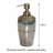 Arabesque Collection Brass and Glass Soap Dispenser Elegant Bathroom Accessory or Christmas Gift