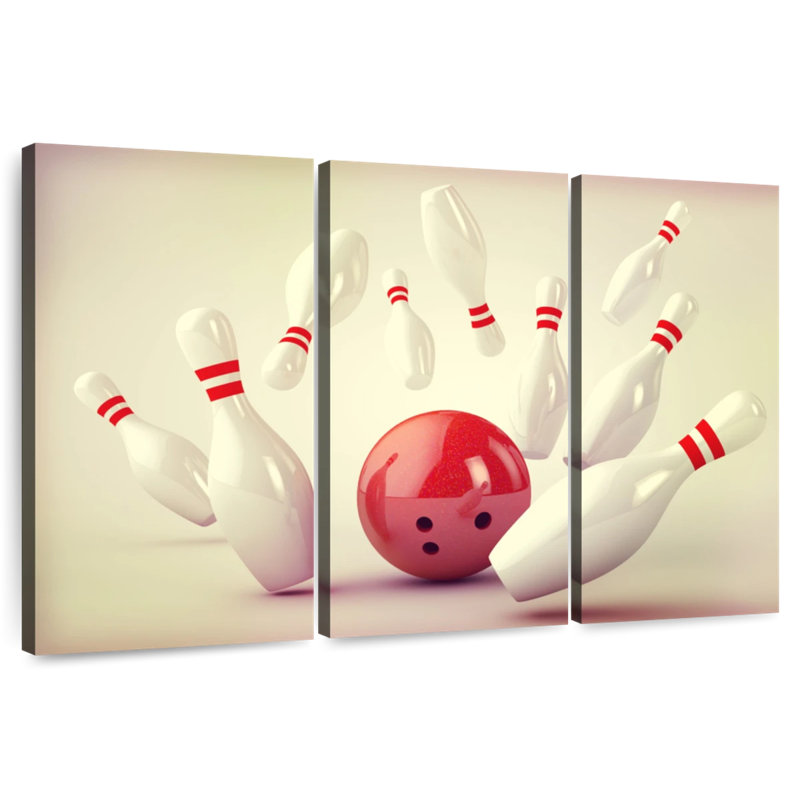 Bowling Strike, 36" H x 57" W