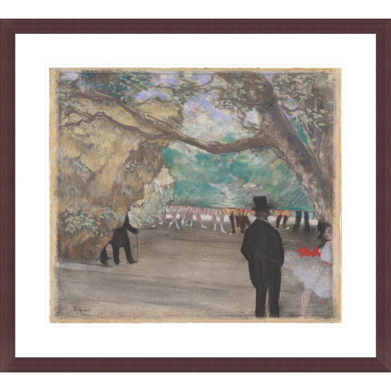 Le rideau par Edgar Degas, H 23,5 po x l 25,96 po