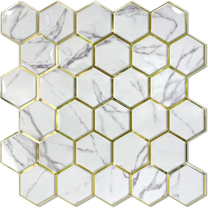 Carreau de dosseret hexagonal brillant Vamos Tile