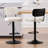 Adjustable Height 360° Swivel Bar Stools With Upholstered Backrest-47596075