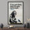 «Banksy-Inspired Motivational Graffiti Art», affiche d'art avec citation inspirante sur toile