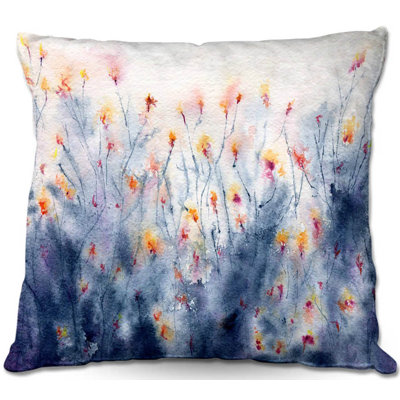 Floral Reversible Throw Pillow