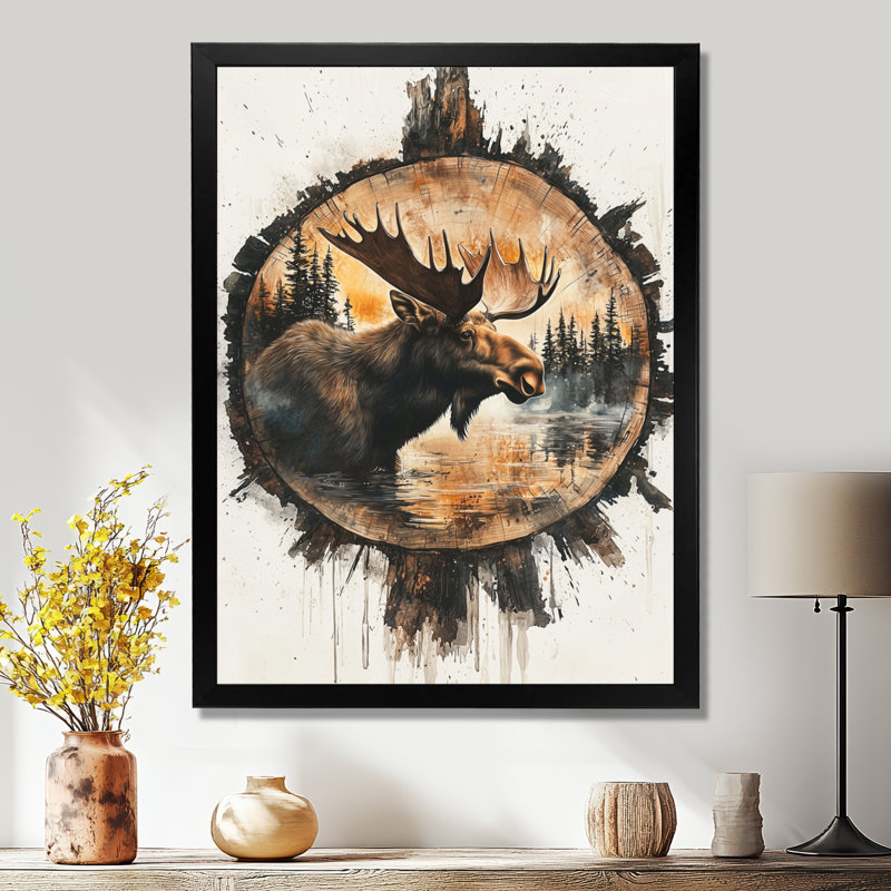 Glinton - animaux, art mural, Impression d'un seul cadre photo, H 40 po x l 30 po, Noir, noir, noir, noir