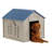  Suncast 33 in. W x 38.5 in. D Plastic Dog House with Vented Design, Made in the USA